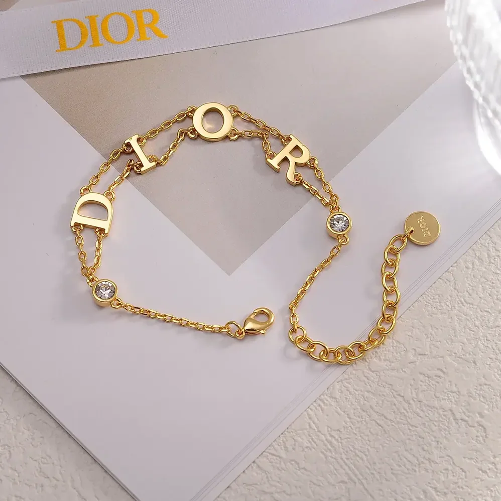 Dior Dio(r)evolution Bracelet Gold-Finish Metal and Silver for Women in Tone Crystals Dior Dio(r)evolution Bracelet Gold-Finish Metal and Silver for Women in Tone Crystals
