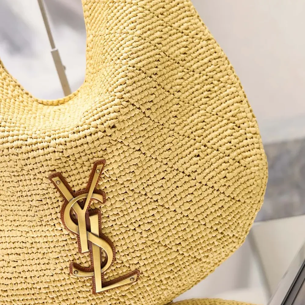 Saint Laurent YSL Icare Hobo In Raffia for Women