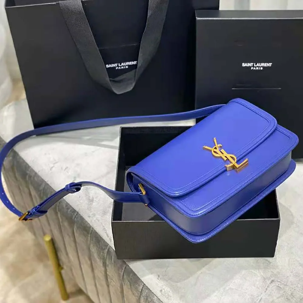 Saint Laurent YSL Solferino Medium Satchel in Box Saint Laurent Leather for Women Saint Laurent YSL Solferino Medium Satchel in Box Saint Laurent Leather for Women