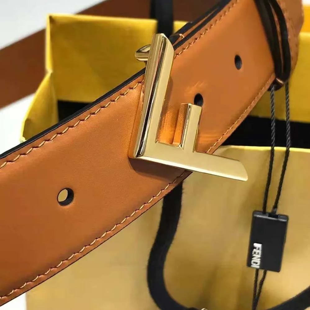 Fendi Brown Leather Belt for Women Fendi Brown Leather Belt for Women
