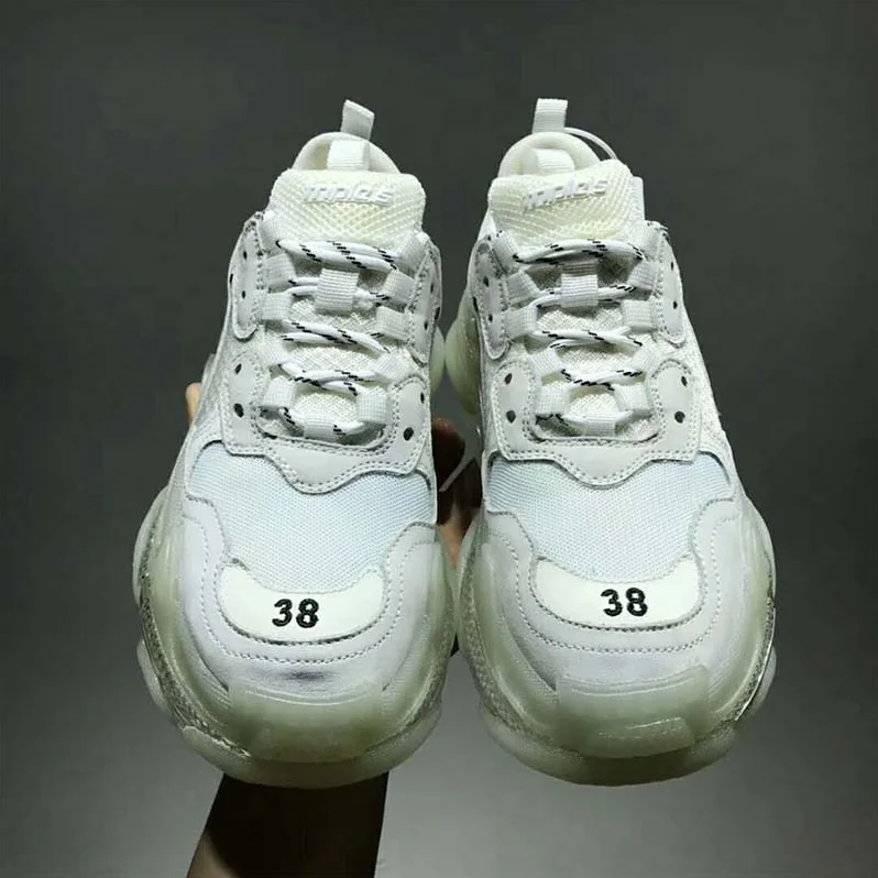 Balenciaga Shoes Triple S Clear Sole Trainers for Unisex in White