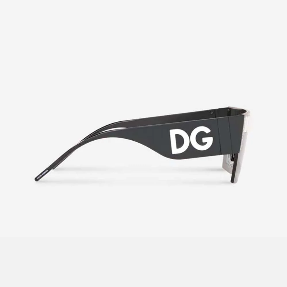 Dolce Gabbana D&G DG Logo Sunglasses for Women in Silver
