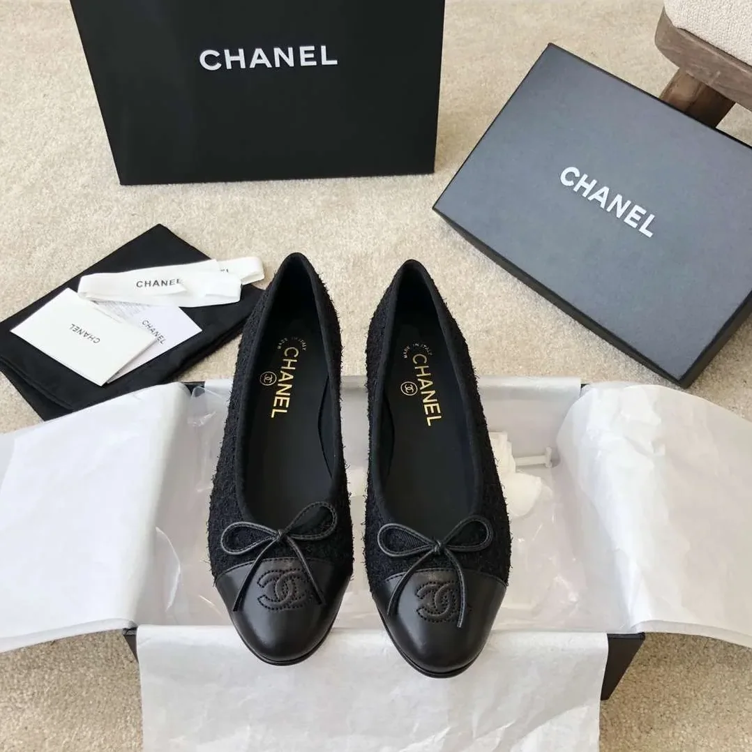 Chanel Ballet Flats Black Chanel Ballet Flats Black