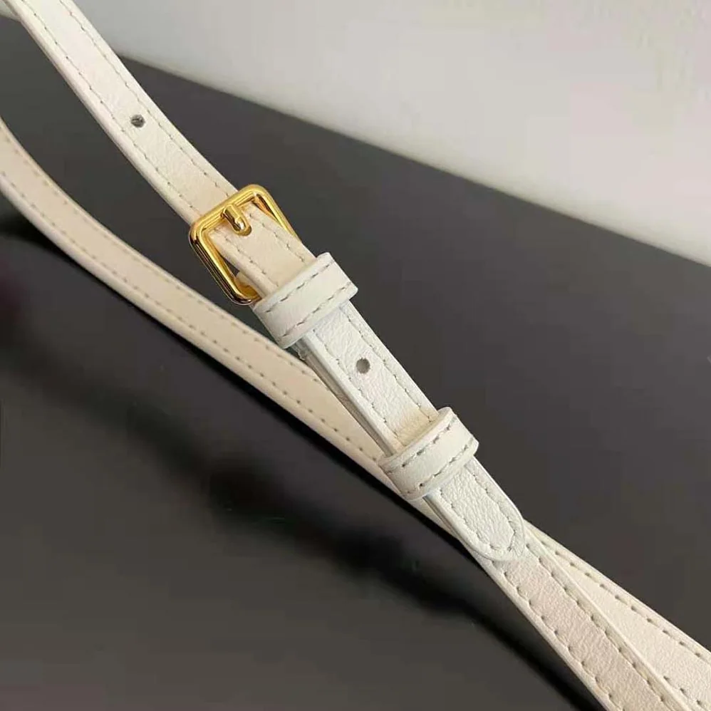 Fendi First Small White Leather Bag with Exotic Details for Women
