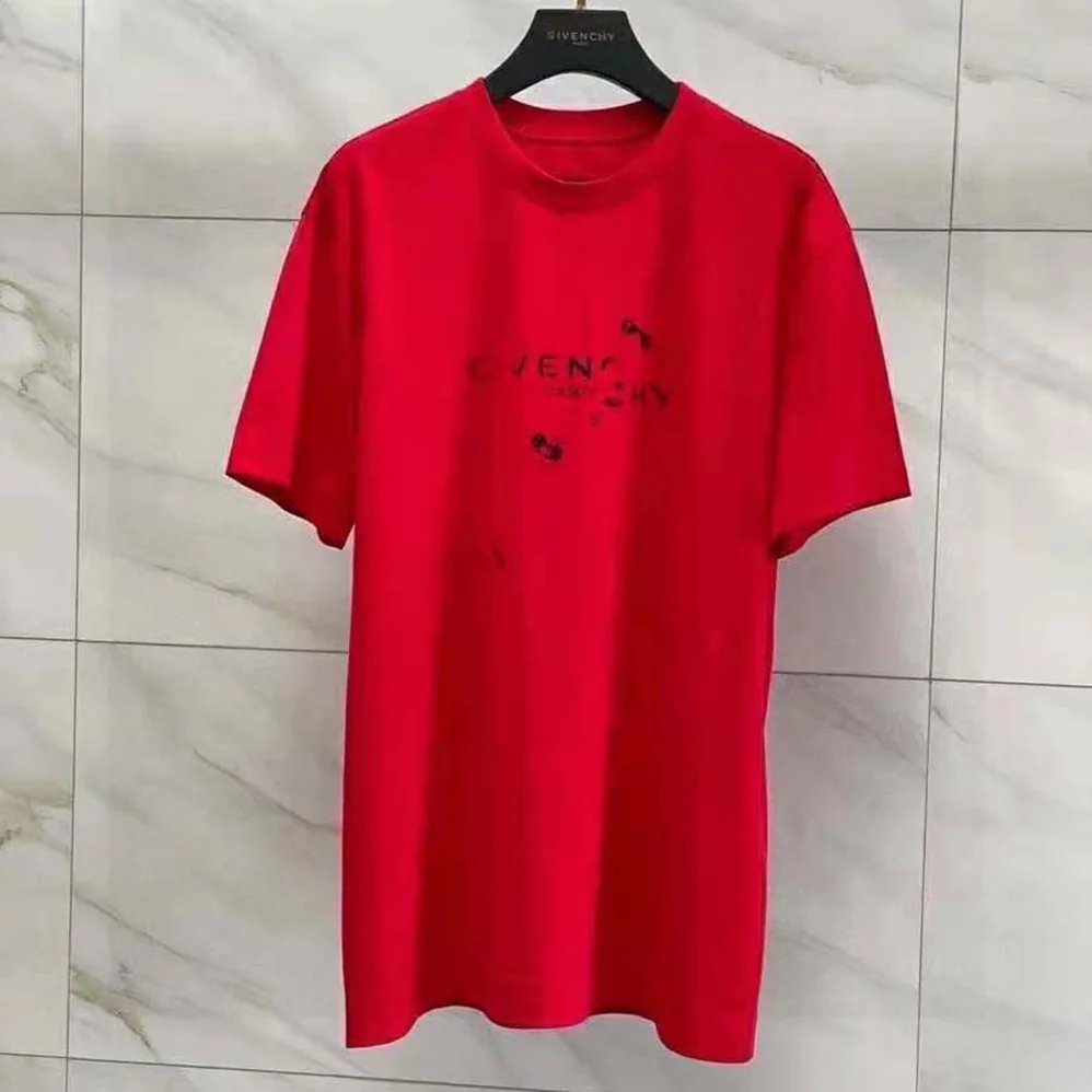 Givenchy Oversized T-Shirt with Trompe-L oeil Effect for Men in Red