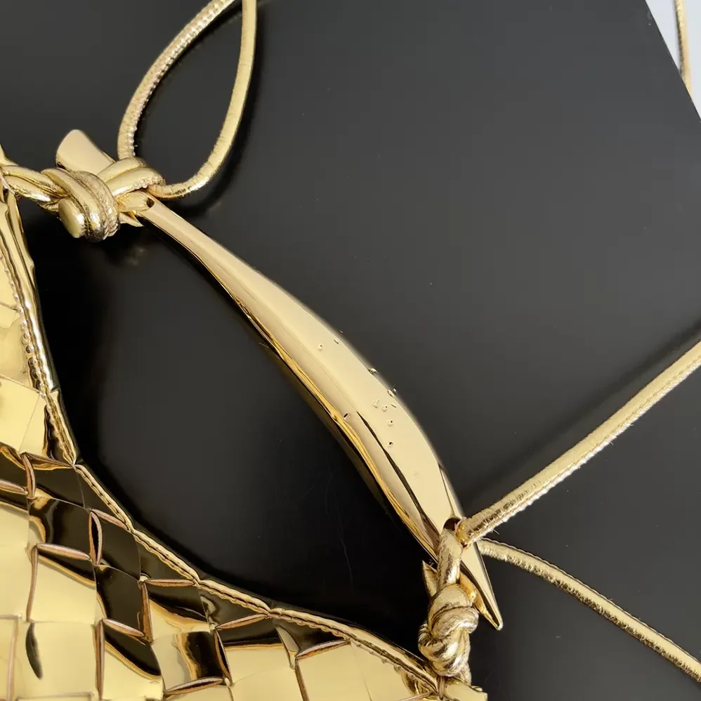 Bottega Veneta Baby Sardine for Women in Gold Bottega Veneta Baby Sardine for Women in Gold
