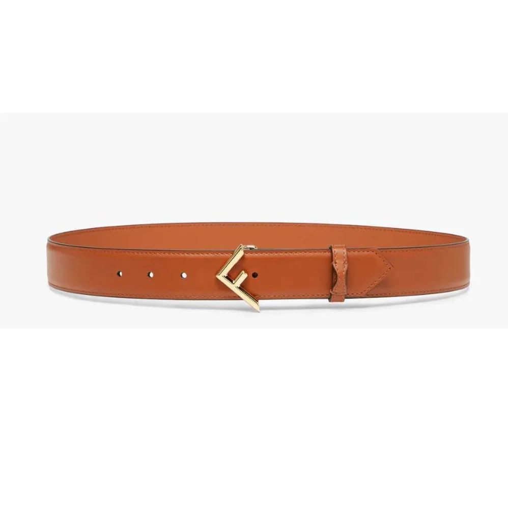 Fendi Brown Leather Belt for Women Fendi Brown Leather Belt for Women