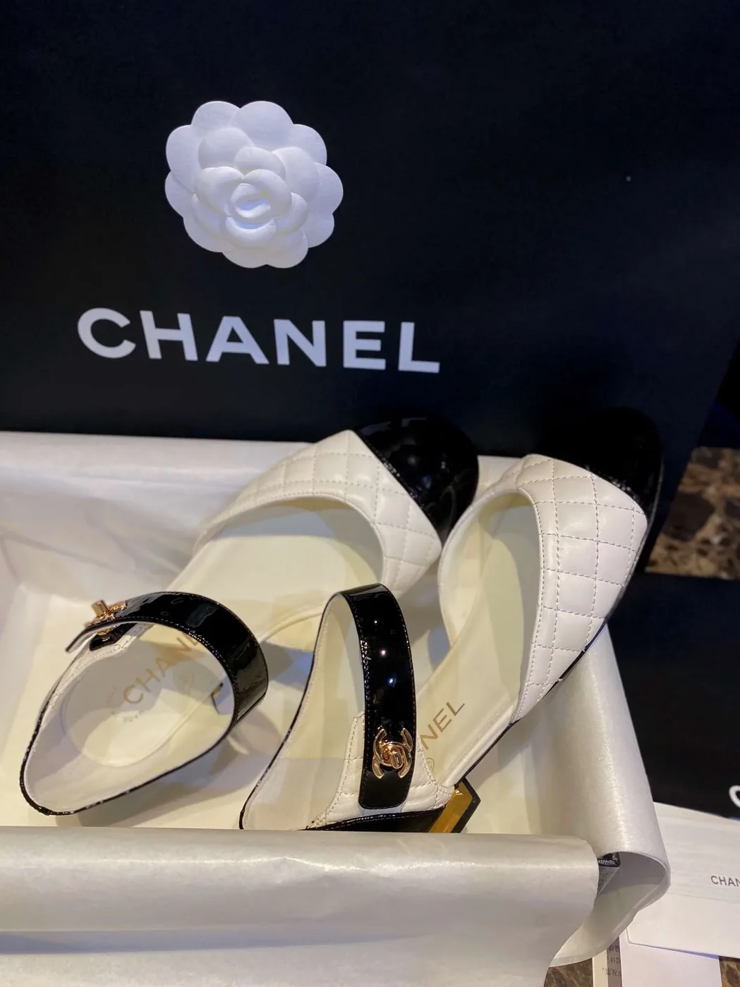 Chanel Mary Jane Flats White Chanel Mary Jane Flats White