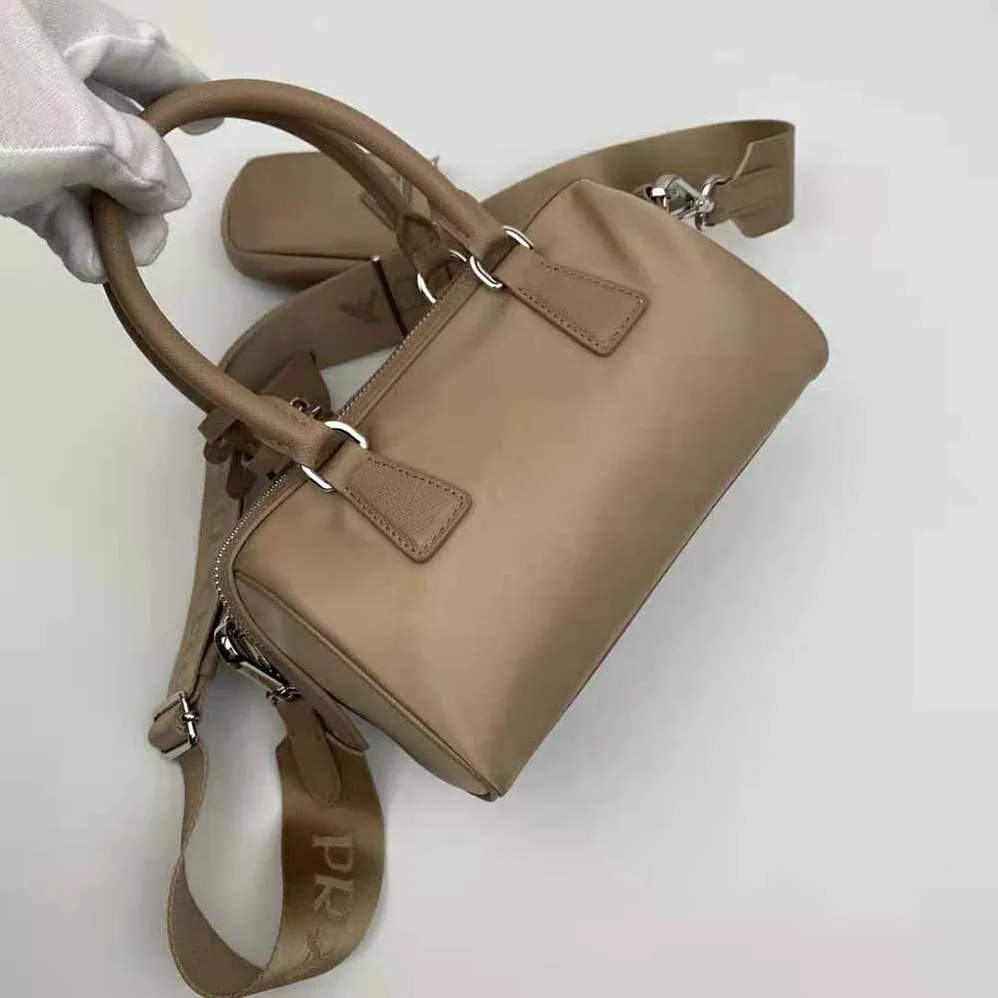 Prada Prada Re-Edition 2005 Nylon Bag for Women in Sandy Prada Prada Re-Edition 2005 Nylon Bag for Women in Sandy