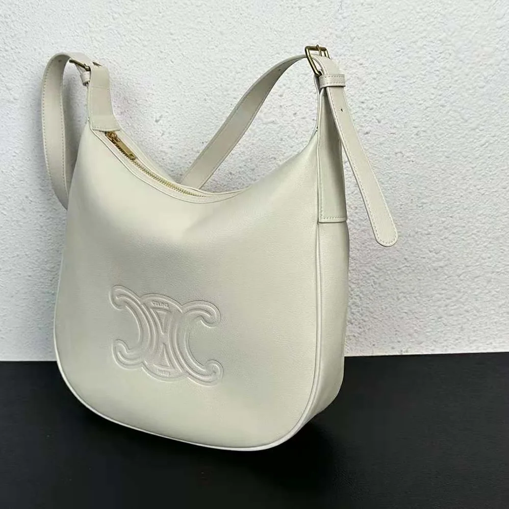 Celine Heloise Bag in Supple Calfskin for Women in White