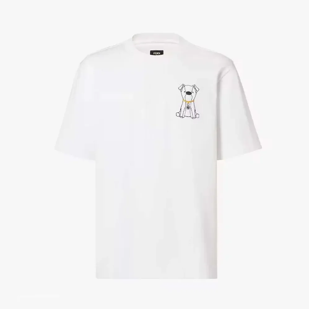 Fendi White Cotton T for Women in shirt