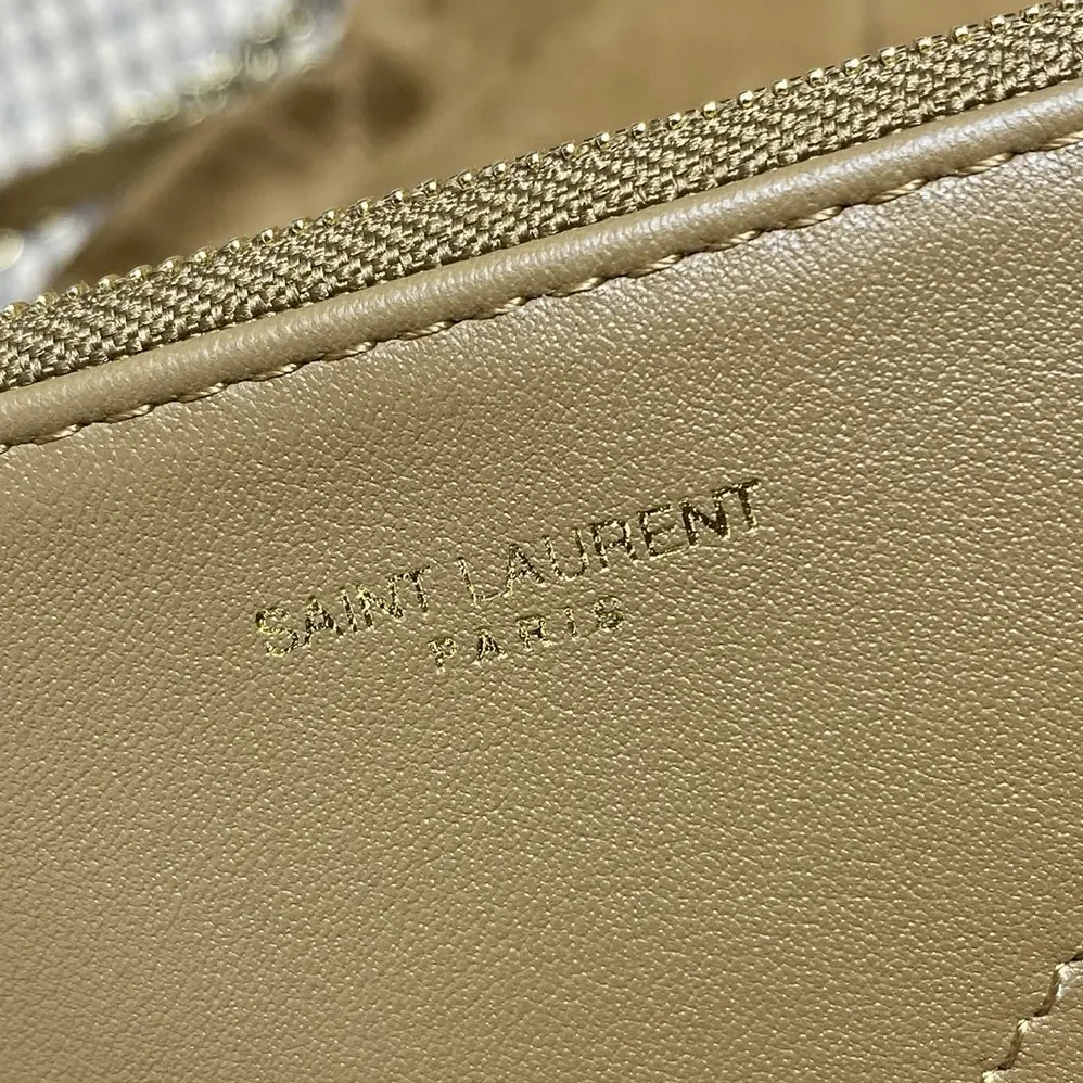 Saint Laurent YSL Jamie Large Pochon In Suede for Women in Brown Saint Laurent YSL Jamie Large Pochon In Suede for Women in Brown