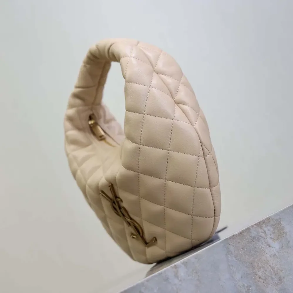Saint Laurent YSL Icarino In Quilted Nappa for Women in Beige Saint Laurent YSL Icarino In Quilted Nappa for Women in Beige