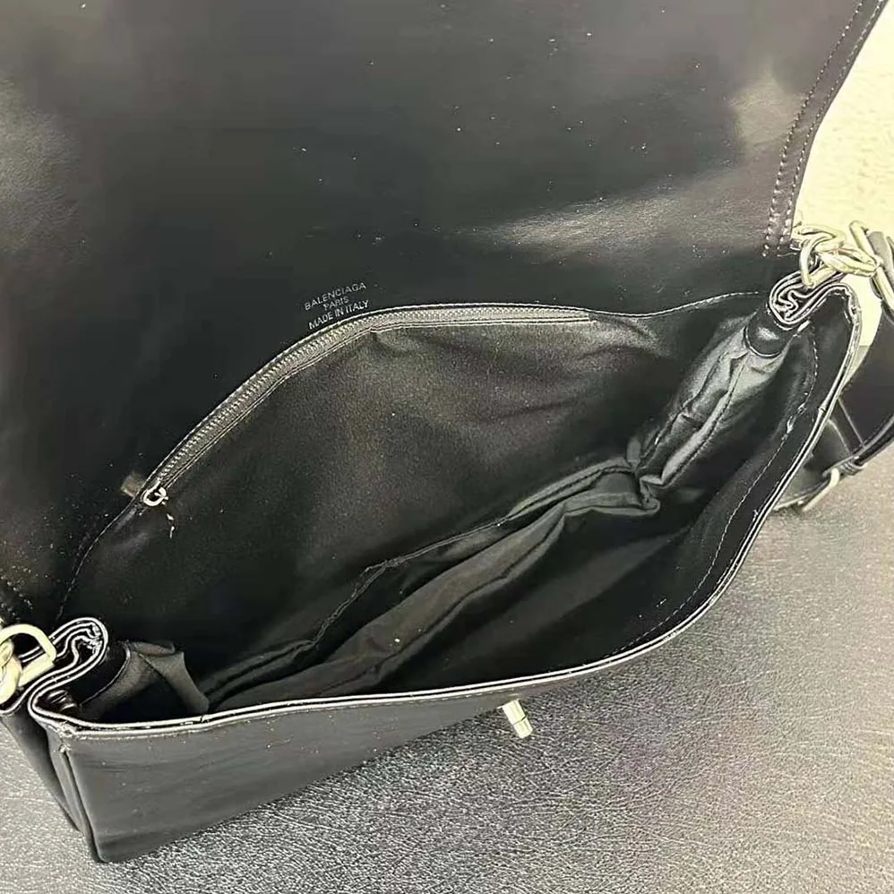 Balenciaga BB Soft Large Flap Bag in Black for Women