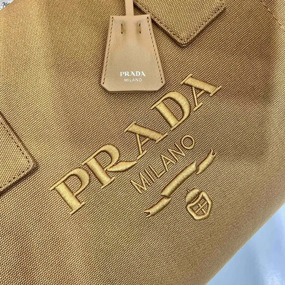 Prada Canvas Duffle Bag for Unisex in Brown Prada Canvas Duffle Bag for Unisex in Brown