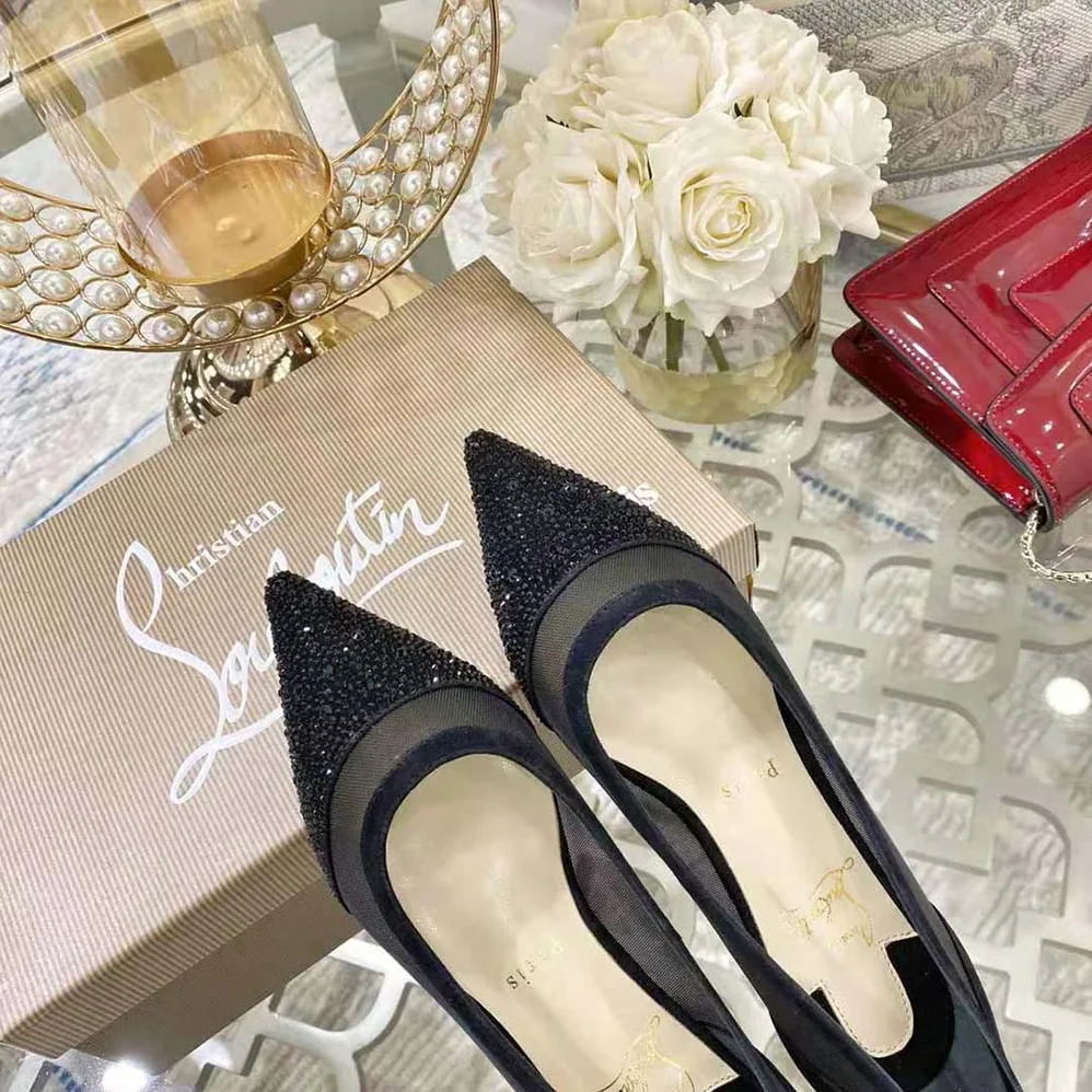 Christian Louboutin Galativi P Strass for Women in Black Christian Louboutin Galativi P Strass for Women in Black