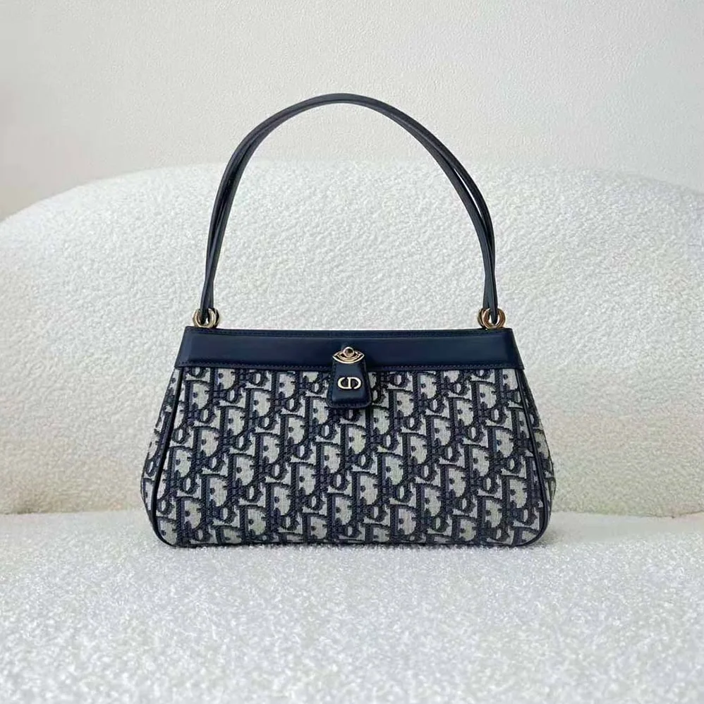 Dior Medium Dior Key Bag Blue Dior Oblique Jacquard for Women Dior Medium Dior Key Bag Blue Dior Oblique Jacquard for Women