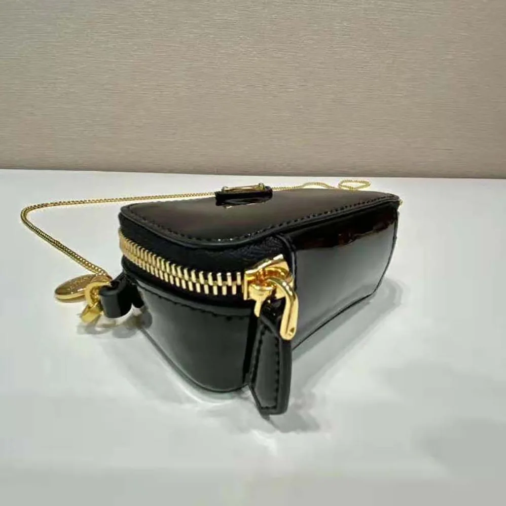 Prada Patent Leather Mini-pouch for Women in Black