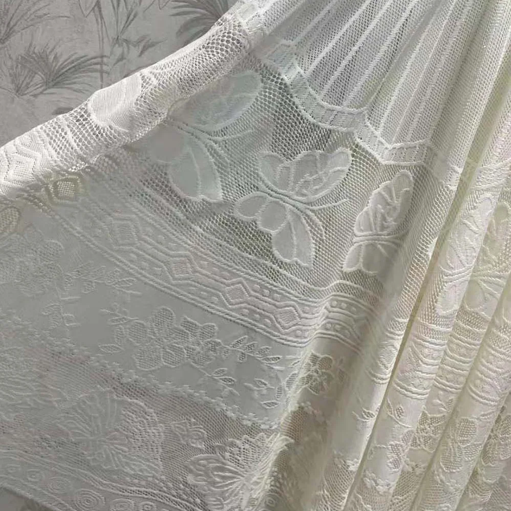 Dior Flared Mid-Length Skirt Ecru Technical Cotton Lace with D for Women in Lace Butterfly Motif Dior Flared Mid-Length Skirt Ecru Technical Cotton Lace with D for Women in Lace Butterfly Motif