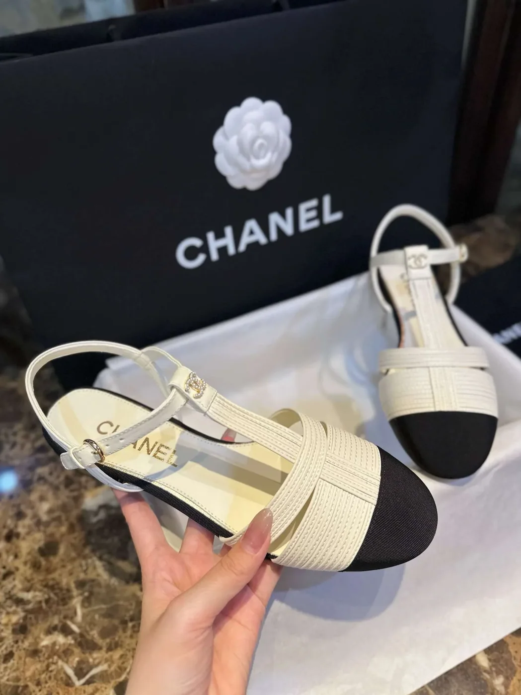 Chanel Braided Flat Sandals White Chanel Braided Flat Sandals White