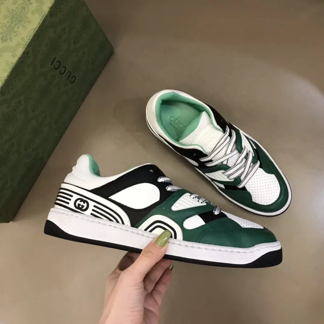 Gucci Basket Sneaker Dark Green for Men
