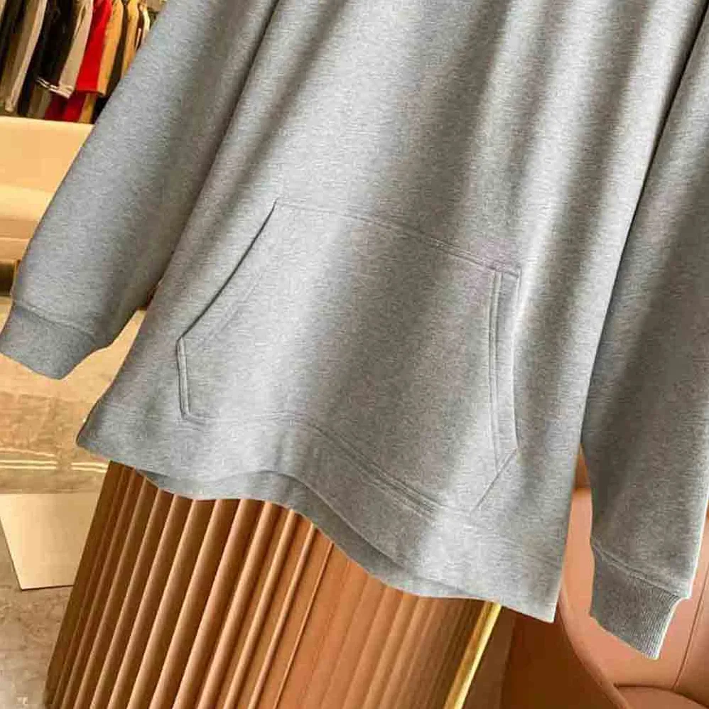 Burberry Monogram Print Cotton Oversized Hoodie for Women