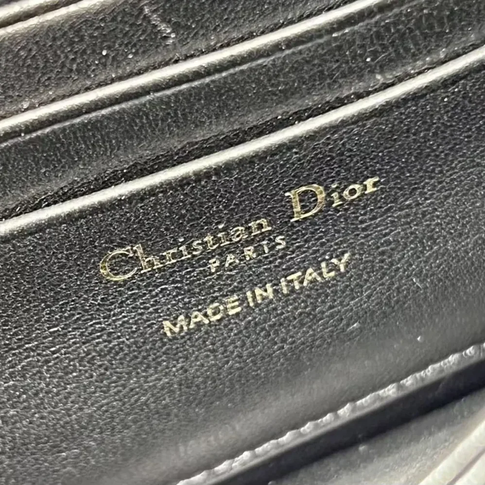 Dior My Dior Mini Bag Black Patent Cannage Calfskin for Women