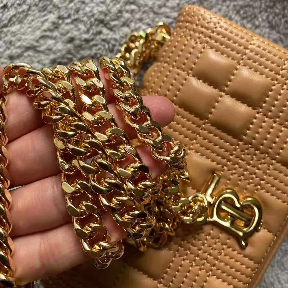 Burberry Mini Quilted Lambskin Lola Bag for Women in Sandy Burberry Mini Quilted Lambskin Lola Bag for Women in Sandy