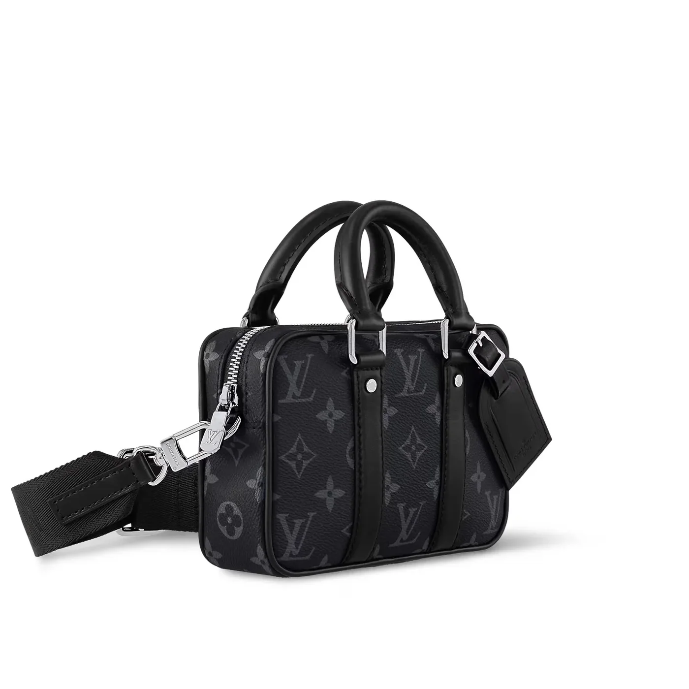 Louis Vuitton Nano Porte Documents Voyage Bag Black / Louis Vuitton Nano Porte Documents Voyage Bag Black /