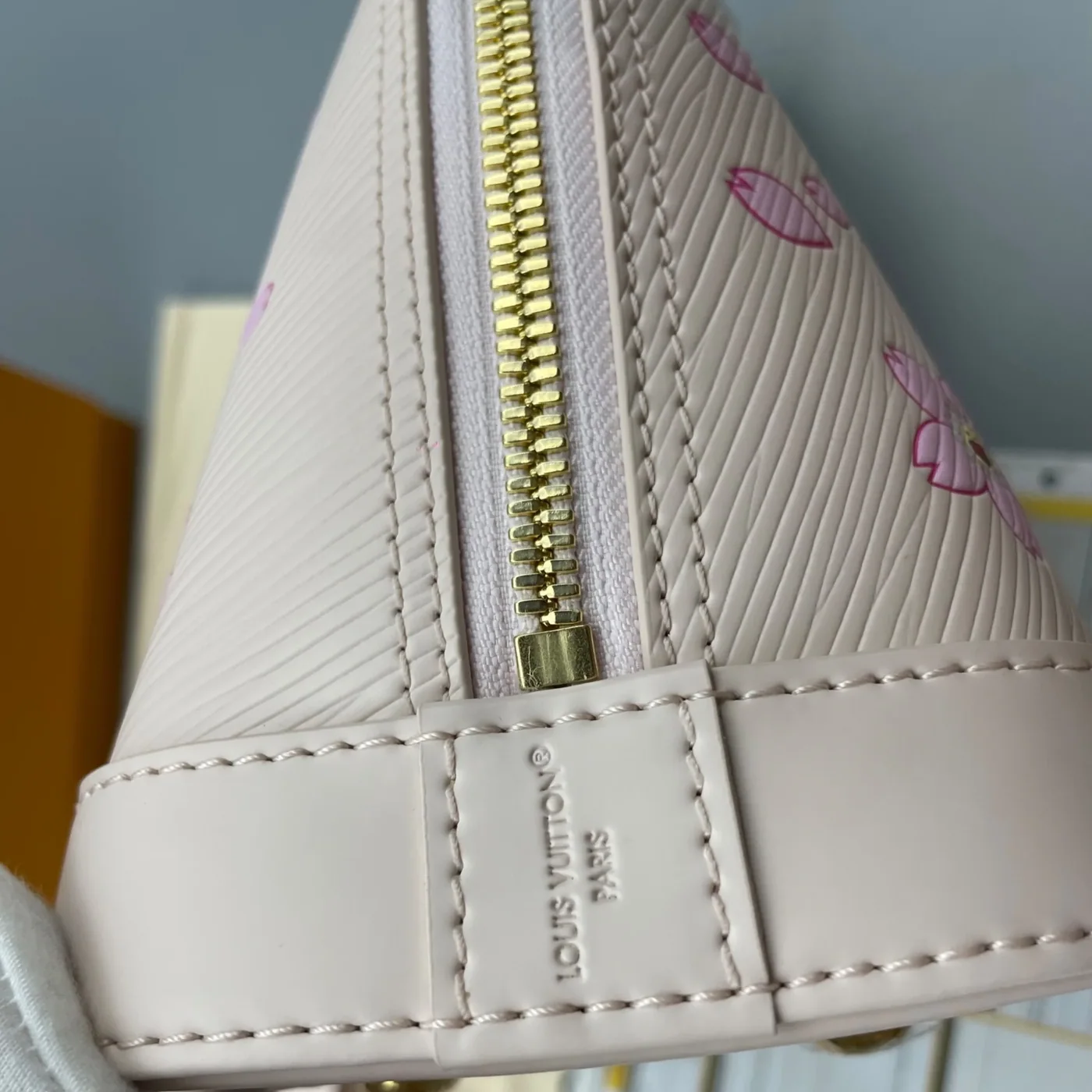 Louis Vuitton LV x TM Alma BB Top Handle Bag in Pink Gold Hardware