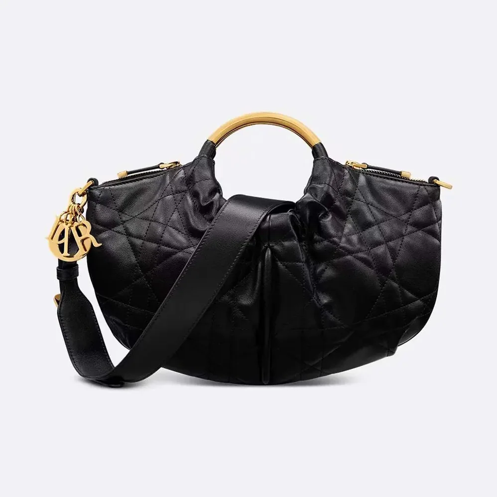Dior Walk in Dior Purse Black Macrocannage Calfskin for Women Dior Walk in Dior Purse Black Macrocannage Calfskin for Women