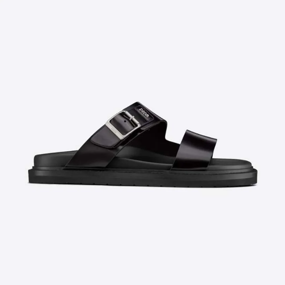 Dior Aqua Sandal Black Smooth Calfskin for Men Dior Aqua Sandal Black Smooth Calfskin for Men
