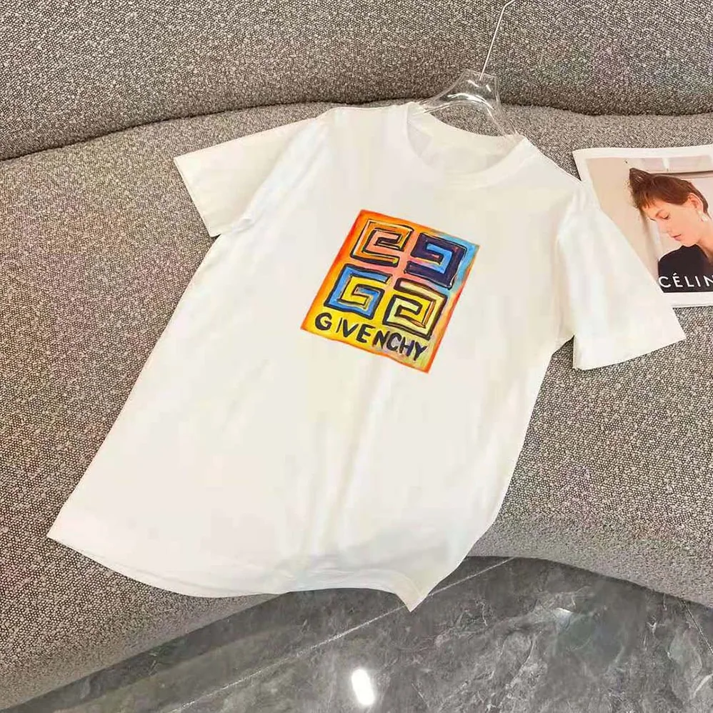 Givenchy Slim Fit T-shirt in Jersey with 4G Sun Print for Men in White Givenchy Slim Fit T-shirt in Jersey with 4G Sun Print for Men in White