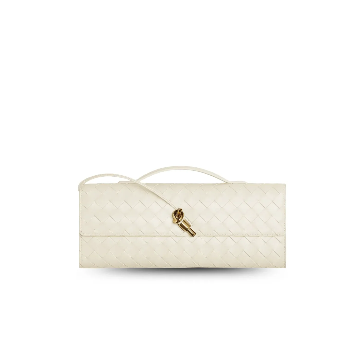Bottega Veneta Andiamo Clutch Sea Salt / Bottega Veneta Andiamo Clutch Sea Salt /