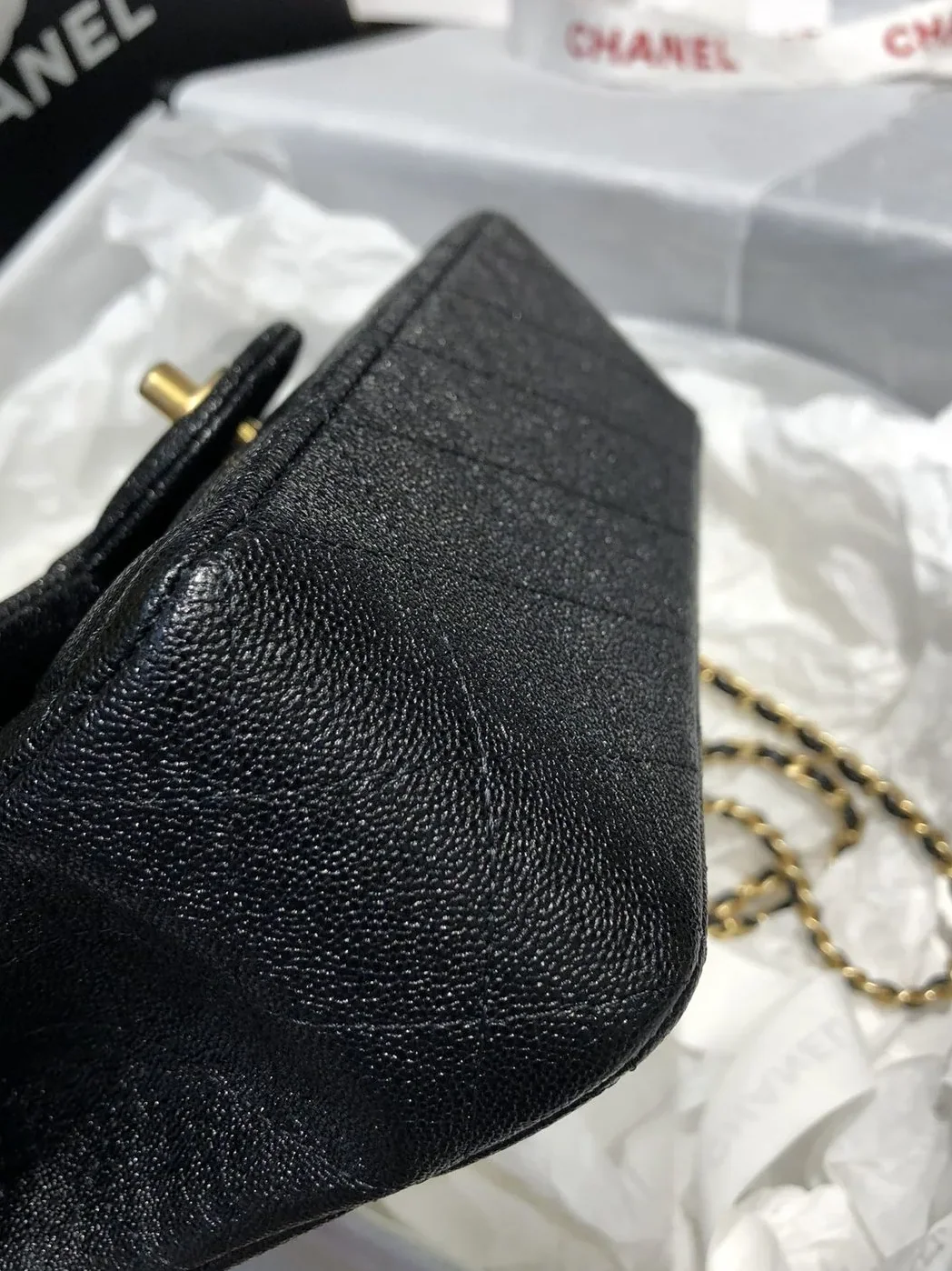 Chanel Mini Flap Bag With Top Handle Black / Chanel Mini Flap Bag With Top Handle Black /