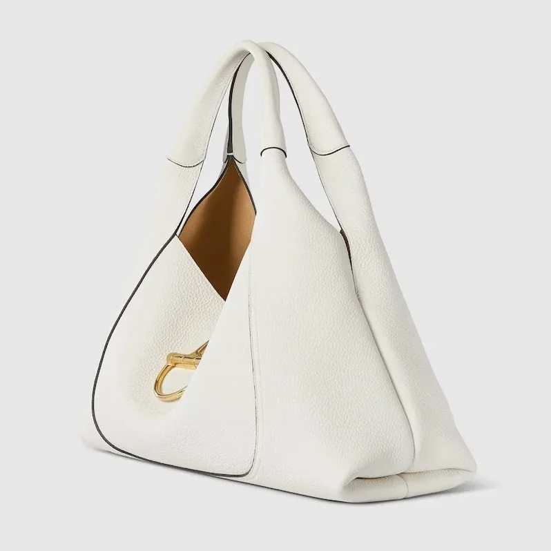 Gucci Softbit Maxi Shoulder Bag White /