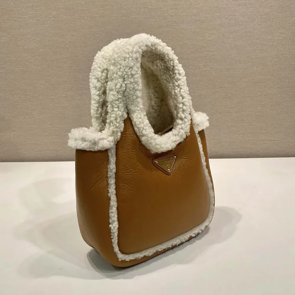 Prada Shearling Mini Handbag for Women Prada Shearling Mini Handbag for Women