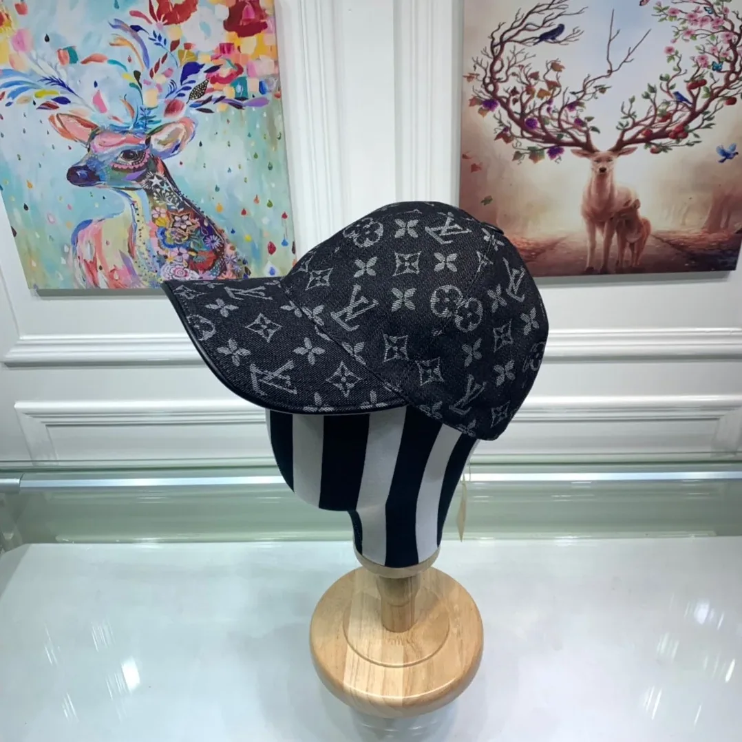 Louis Vuitton Monogram Jacquard Denim Cap Black Louis Vuitton Monogram Jacquard Denim Cap Black