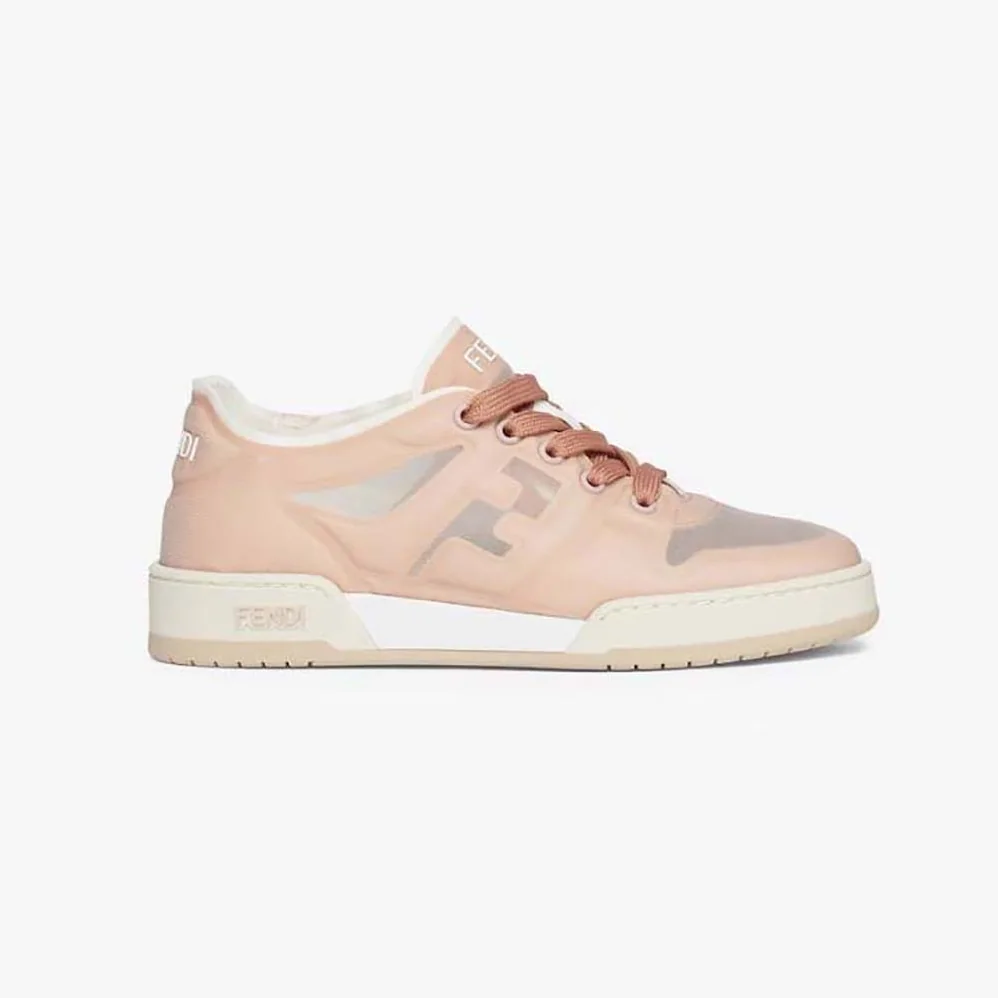 Fendi Match Pink Mesh Low Tops for Unisex