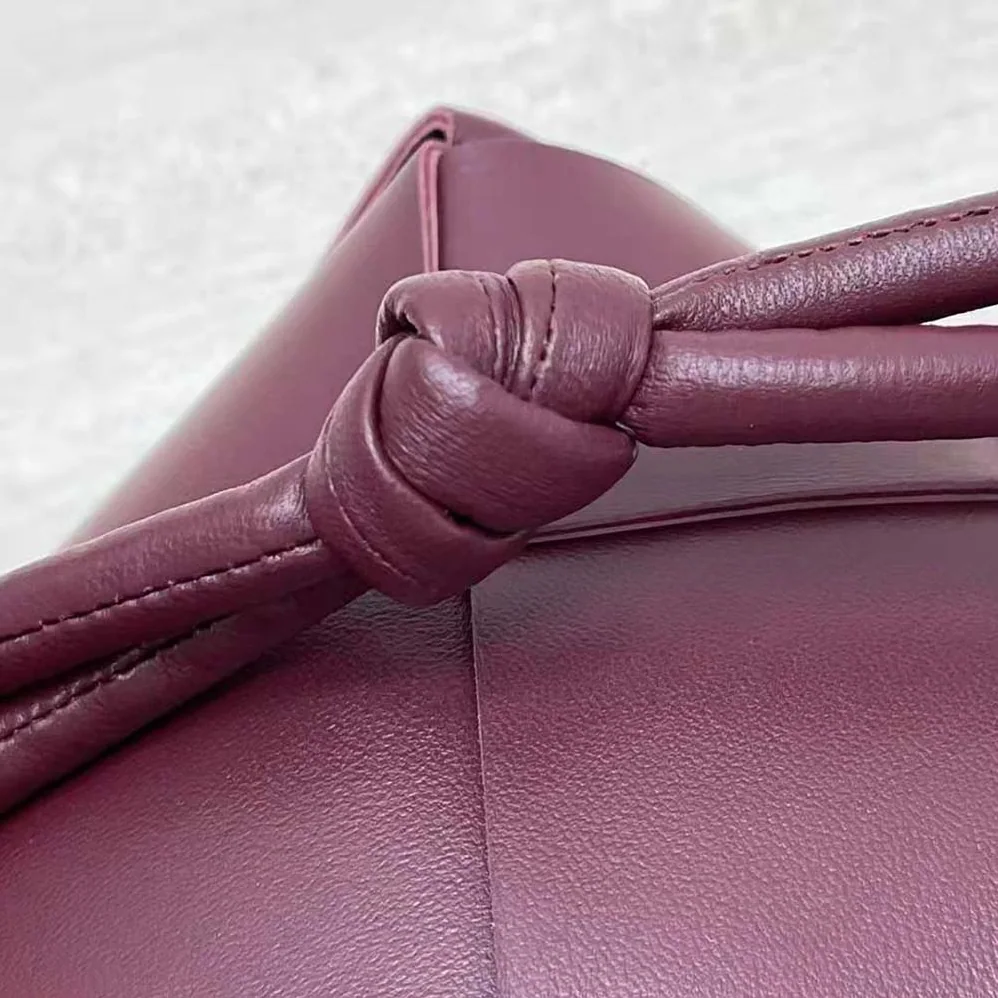 Bottega Veneta Mini Cassette Camera Bag for Women in Maroon