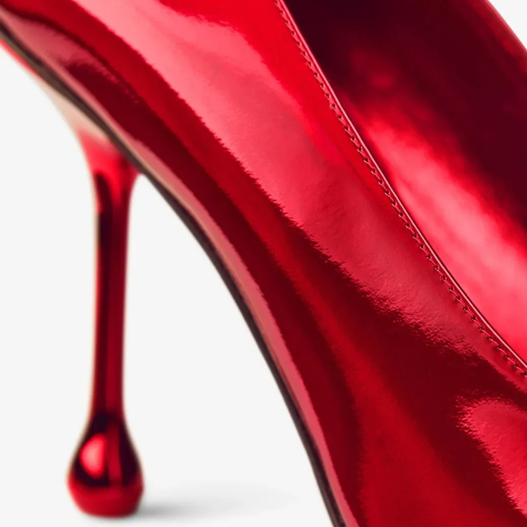 Jimmy Choo Ixia 95 Pumps Ruby Red IXIA95GXH