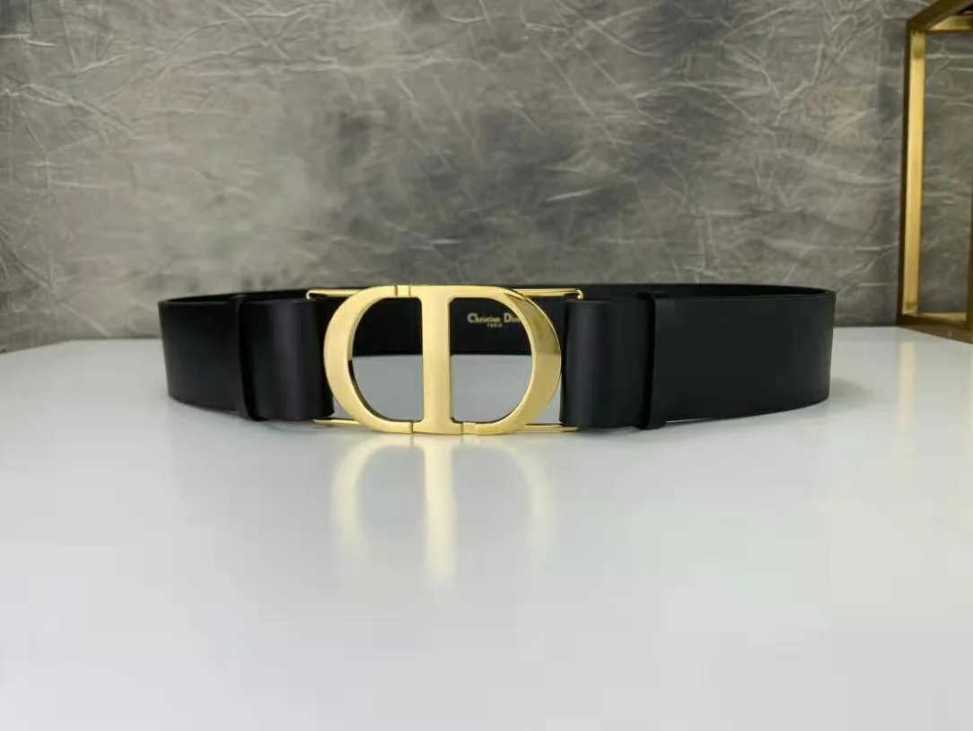 Dior 30 Montaigne Belt Black Smooth Calfskin, 40 MM for Women