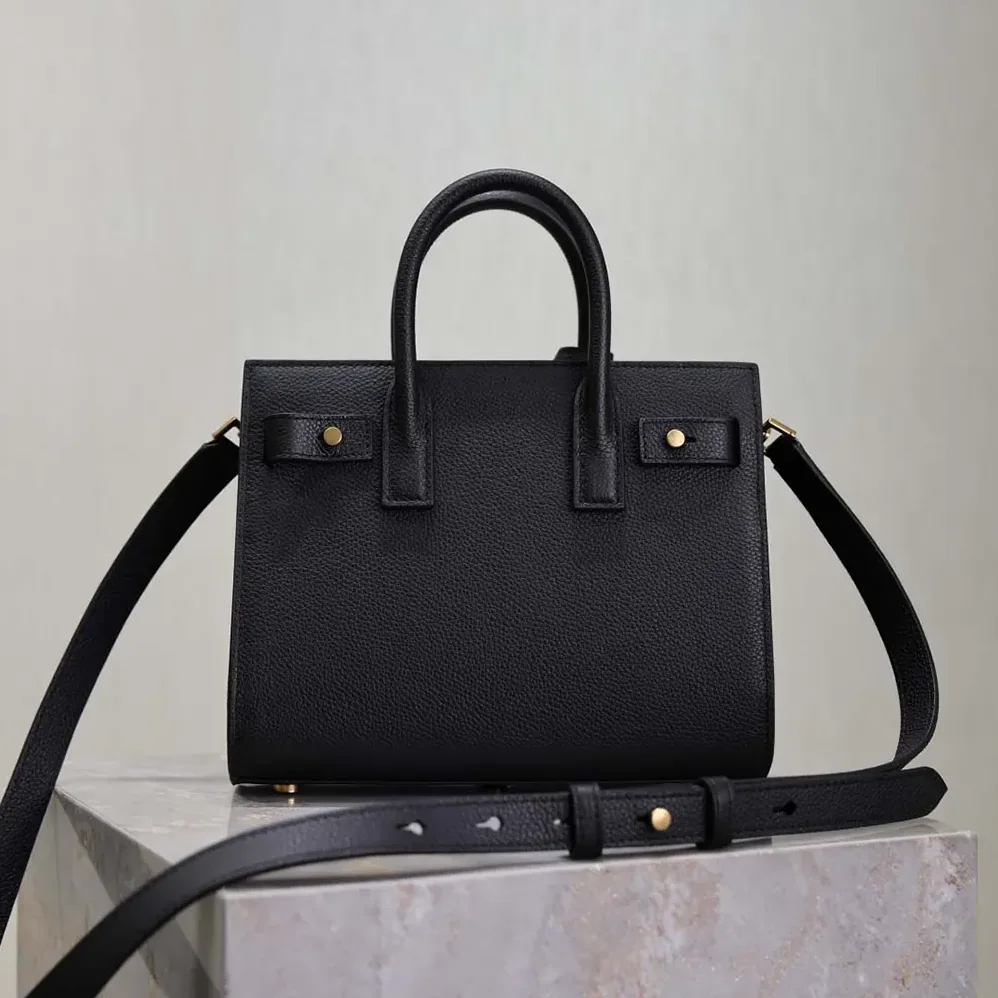 Saint Laurent YSL Nano Sac De Jour In Supple Grained Leather for Women in Black Saint Laurent YSL Nano Sac De Jour In Supple Grained Leather for Women in Black