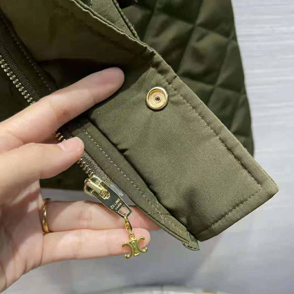 Celine Quilted Hunting Jacket in Lightweight Nylon for Women Celine Quilted Hunting Jacket in Lightweight Nylon for Women