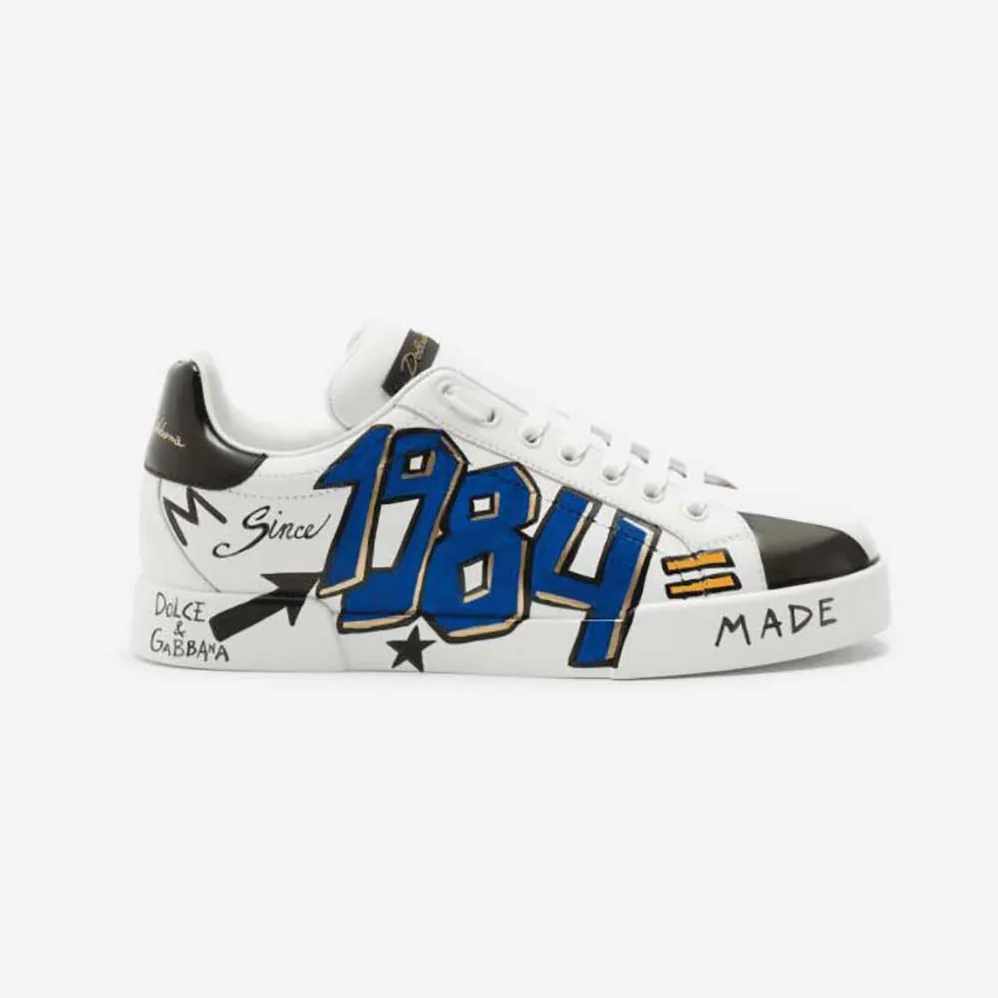 Dolce Gabbana D&G New DGLimited Portofino Sneakers for Men in Blue Dolce Gabbana D&G New DGLimited Portofino Sneakers for Men in Blue