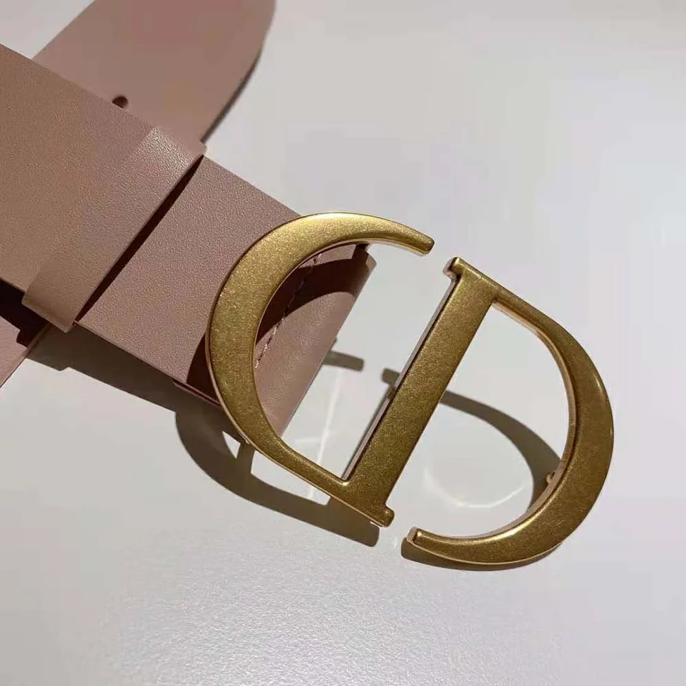 Dior 30 Montaigne Belt Pale Pink Leather for Women Dior 30 Montaigne Belt Pale Pink Leather for Women
