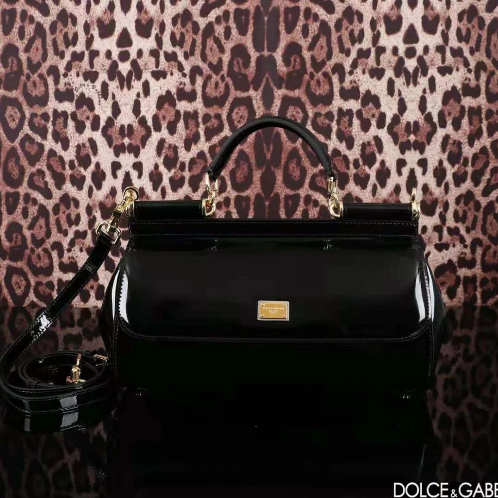 Dolce Gabbana D&G Elongated Sicily Handbag for Women in Black