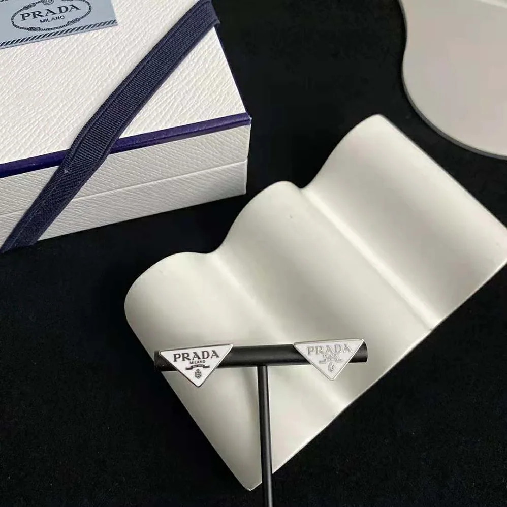 Prada Symbole Earrings in 925 Sterling Silver for Women