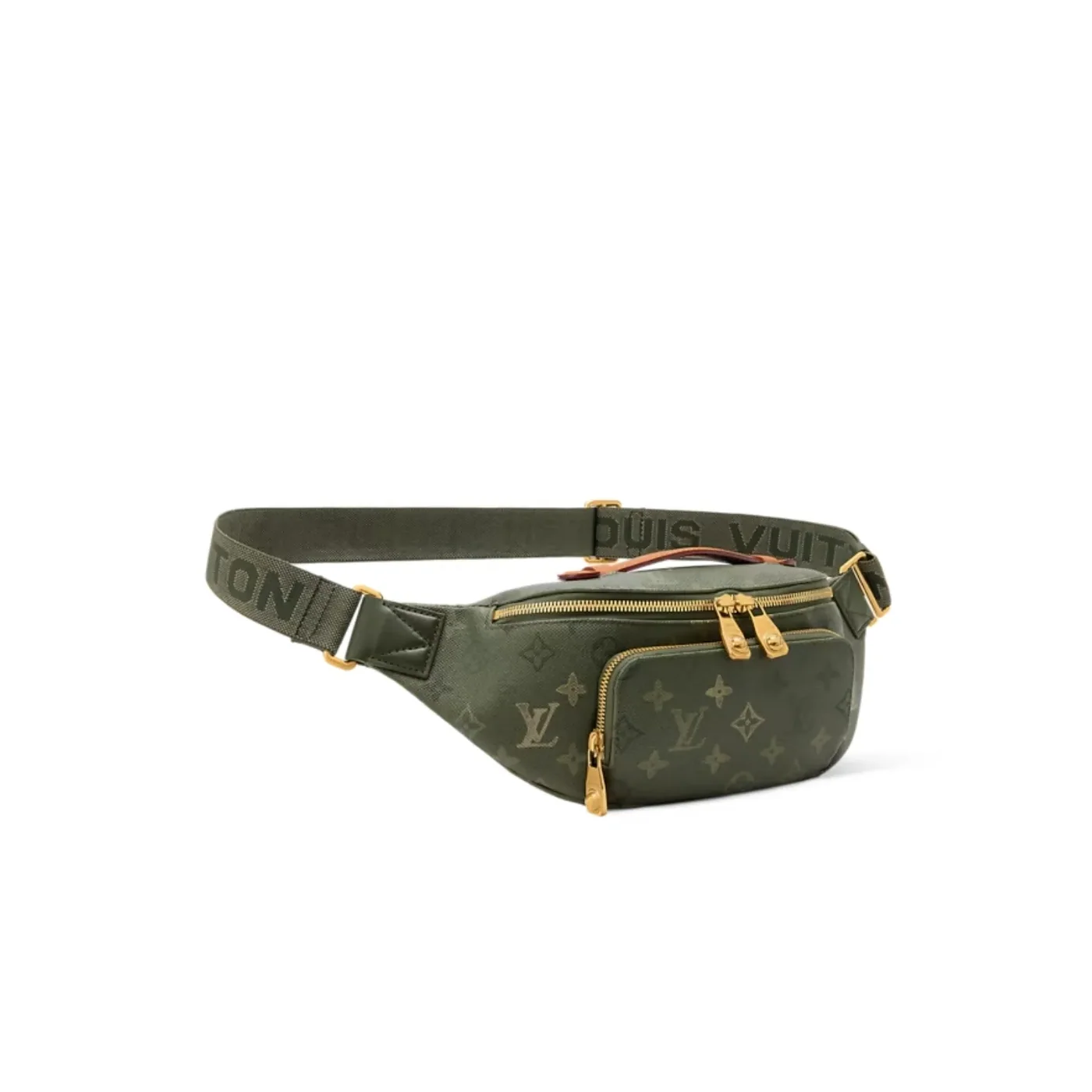 Louis Vuitton Rush Bumbag in Khaki Gold Hardware