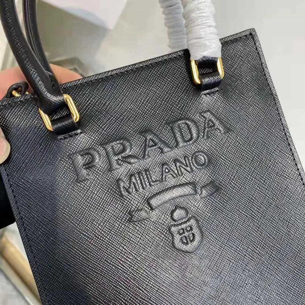 Prada Small Saffiano Leather Handbag for Women in Black Prada Small Saffiano Leather Handbag for Women in Black